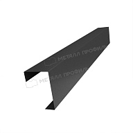 Планка угла декоративная на столб 40мм 42х62 х 2500 (VALORI Д-20-DarkGrey\DarkGr-0.5)