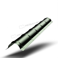 Планка конька круглого R110х2000 (PURMAN-20-Tourmalin-0.5)