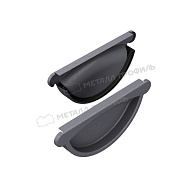 Заглушка желоба МЕТАЛЛ ПРОФИЛЬ Foramina Freeze D125 Grey