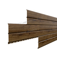 Сайдинг МЕТАЛЛ ПРОФИЛЬ Lбрус-15х240 (ECOSTEEL_T-12-Античный Дуб-0.45)