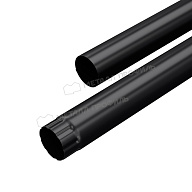 Труба водосточная МЕТАЛЛ ПРОФИЛЬ PURMAN BLACK EDITION D100х2000 Ral 9005